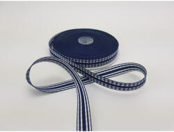  Kétoldalas szalag 1, 5cm matrózkék - csomagoláshoz és dekorációhoz