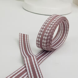  Kétoldalas textil szalag 1, 5cm*2m mályva - csomagoláshoz és dekorációhoz