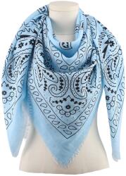 DEMUR Kendő Bandana Kendő Női Sál szögletes kendő kék 140/140 (apaszki chusty chustki szale damskie wiosenne)