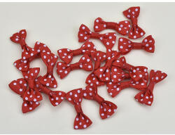  Masni piros pöttyös 20db/csomag - csomagoláshoz és dekorációhoz
