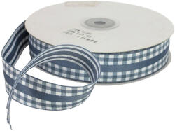  Kétoldalas szalag 2, 5cm acélkék - csomagoláshoz és dekorációhoz