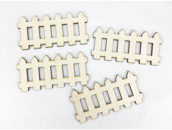  Natúr fa - Kerités szett 12cm 4db/csomag - festéshez és dekorációhoz