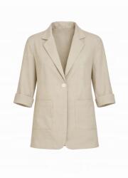 Shein CC16120 Shein Vékony Bézs Blézer 3/4-ES Ujjú (8) S