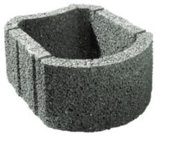 Elpreco Jardiniera beton Drop Flor 40x30x20 cm, gri, pentru flori si amenajari gradina (ELP-C10543310015)