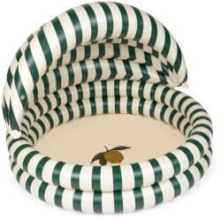 Konges Sløjd Piscina gonflabila cu baldachin pentru copii - 110 x 77 cm - GREEN STRIPE - Konges Sløjd