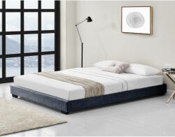 Corium Pat tapitat Masari 140x200 cm, gri închis, cu somiera inclusa (67234589)