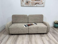 MobAmbient Canapea extensibilă 3 locuri cu ladă de depozitare, crem - model RELAX Canapea