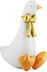 PartyDeco Balon din folie în formă de gâscă așezată 72 x 91 cm