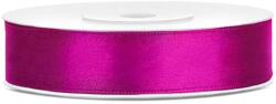 PartyDeco Panglică din satin - fucsia 12mm/25m