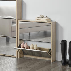 [en. casa] Pantofar Lund cu 2 clapete oglinda, finisaj stejar Sonoma, [en. casa] (64003549) Pantofar