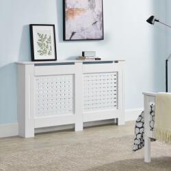 [en. casa] Masca calorifer Charleston alba, stil clasic, 172x19x82 cm (65324835) Comoda