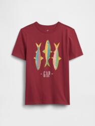 GAP Детска тениска с печат и лого GAP GAP | Cherven | Момчешки | XS