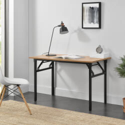 [neu. haus] Birou pliabil Alta 120x60 cm, reglabil pe inaltime, fag si negru (57591464)