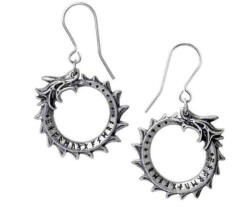 Alchemy gothic Обеци ALCHEMY GOTHIC - Jormungand - Pewter - E440
