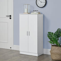 [en. casa] Pantofar alb cu 2 usi si 7 rafturi, 108x55x35 cm, Notribontaa (64003552) Pantofar
