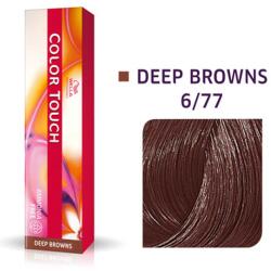Wella Vopsea de păr semi-permanentă, Wella Professionals, Color Touch, Fără amoniac, 6/77 Deep Brown, 60 ml