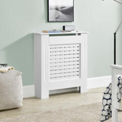 [en. casa] Masca calorifer Charleston cu polita, alba, 112x19x82 cm, en. casa (65324832) Comoda