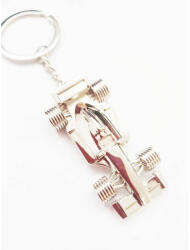  Breloc metalic Formula 1 argintiu, accesoriu elegant pentru chei (BRE-FORMULA)