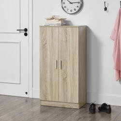 [en. casa] Pantofar cu 2 usi si 7 rafturi, Sonoma, 108x55x35 cm, [en. casa] (64003553) Pantofar