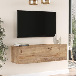 [en. casa] Comoda TV suspendata Lapinlahti, stejar rustic, 100 x 31, 5 x 29, 5 cm (80983396)