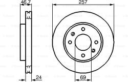 Bosch 0 986 479 207 Disc frana