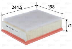 VALEO 585472 Filtru aer