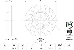 Bosch 0 986 479 408 Disc frana