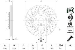 Bosch 0 986 479 E10 Disc frana
