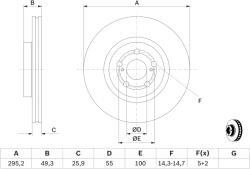 Bosch 0 986 479 423 Disc frana