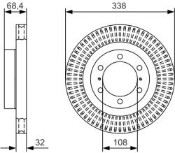 Bosch 0 986 479 A65 Disc frana