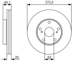 Bosch 0 986 479 S16 Disc frana