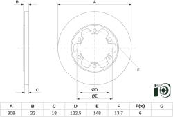 Bosch 0 986 479 D43 Disc frana