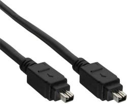 InLine FireWire M-M 3m 3 м 4-p Черен (34443) (34443)