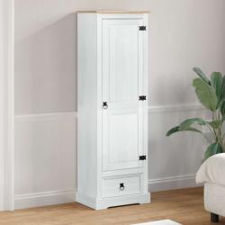 vidaXL Шкафове Бяло 55 x 38 x 170 см Солидно борово дърво (42024935)