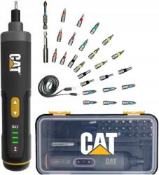 CAT DX1110 Power+ 4V akkus csavarhúzó 5 Nm nyomaték, 24+1 bitkészlet, USB-C töltés (DX1110)