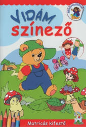 Múzsa Könyv Vidám színező - kifestő matricákkal