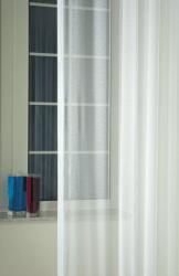 FüggönyFutár Webáruház Gerda - fehér színű, fényáteresztő dreher sablé függöny, egyedi méretre, készre varrjuk - fuggonyfutar - 3 800 Ft