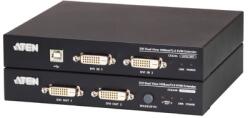 ATEN - USB DVI Dual View HDBaseT 2.0 KVM extender (1920 x 1200 @100 m) - CE624-AT-G (CE624-AT-G)