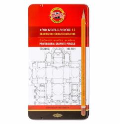 KOH-I-NOOR 1502/1 fémdobozos grafitceruza Technic szett (7130069002) - officedepot