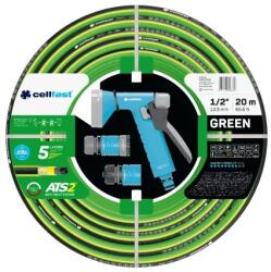Cellfast víztömlő szett 1/2" 20m 5rétegű 15-108 green set