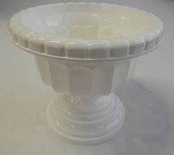  Görög váza, 30 cm, fehér műanyag (286) (286-fehér)