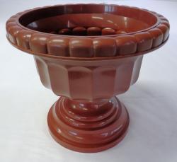  Görög váza, 34 cm, barna műanyag (93) (93-barna)