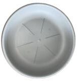  Virágtartó alátét, 36 cm, szürke műanyag (367) (367-szürke)