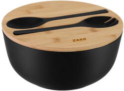 Zass Gourmet Farfurie Zass Gourmet Bol salata din fibra de bambus 25 cm ZASS ZG-SB 01 Negru (ZG-SB 01 NEGRU)