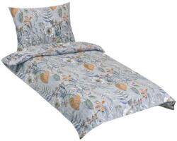 BellaTEX krepp, 80 / 763, levelek lila alapon, 140 × 200 cm, 70 × 90 cm (11433)
