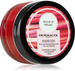 Dermacol Face & Lip Peeling Rhubarb cukros peeling az arcra és a szájra 50 ml