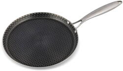 Zass Gourmet Tigaie Profesionala pentru Clatite Zass Gourmet ZG-SSFP 01-26 din Inox cu Acoperire Ceramica Tip Fagure 26CM Argintiu (ZG-SSFP 01 26CM)