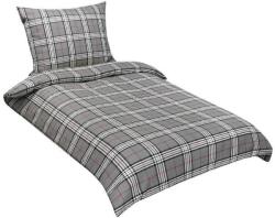 BellaTEX krepp ágyneműhuzat, 140×200 + 70×90 cm, szürke kockás (7000)