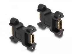 Delock HDMI-adapter anya-hüvelyhez csavaros csatlakozással (DL66068) (DL66068)