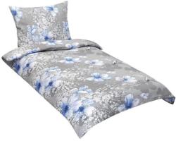 BellaTEX krepp, 80/528, kék hibiszkusz, 140 × 200 cm, 70 × 90 cm (9798)